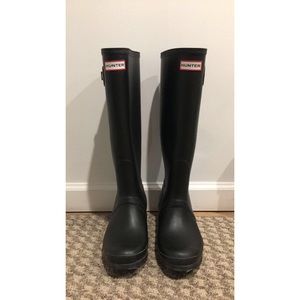 New Knee High Hunter Rain Boots - Size 8